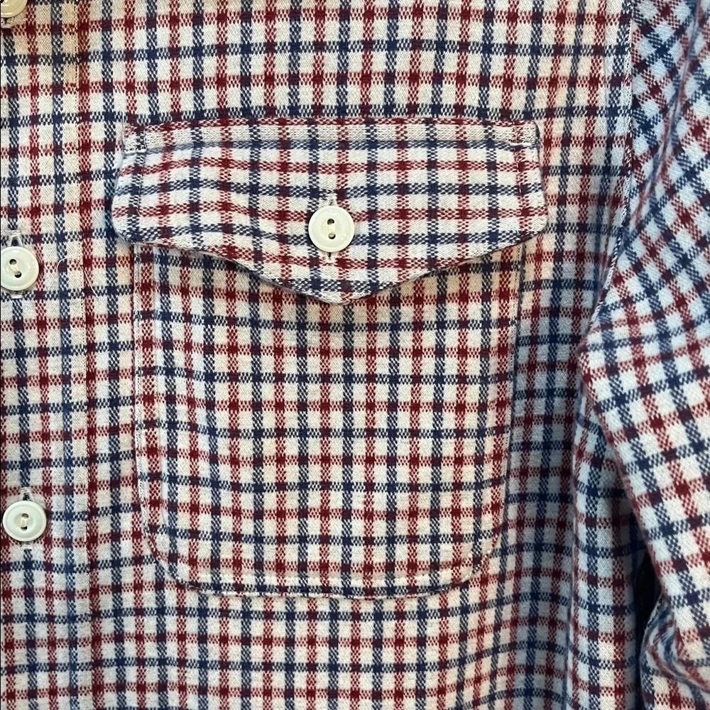 J Crew Men’s Long Sleeved Shacket Shirt Plaid Size Small